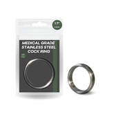 1.7 Inch Medical Grade Stainless Steel Cock Ring Silver 4.3 cm Diameter COCK RINGS